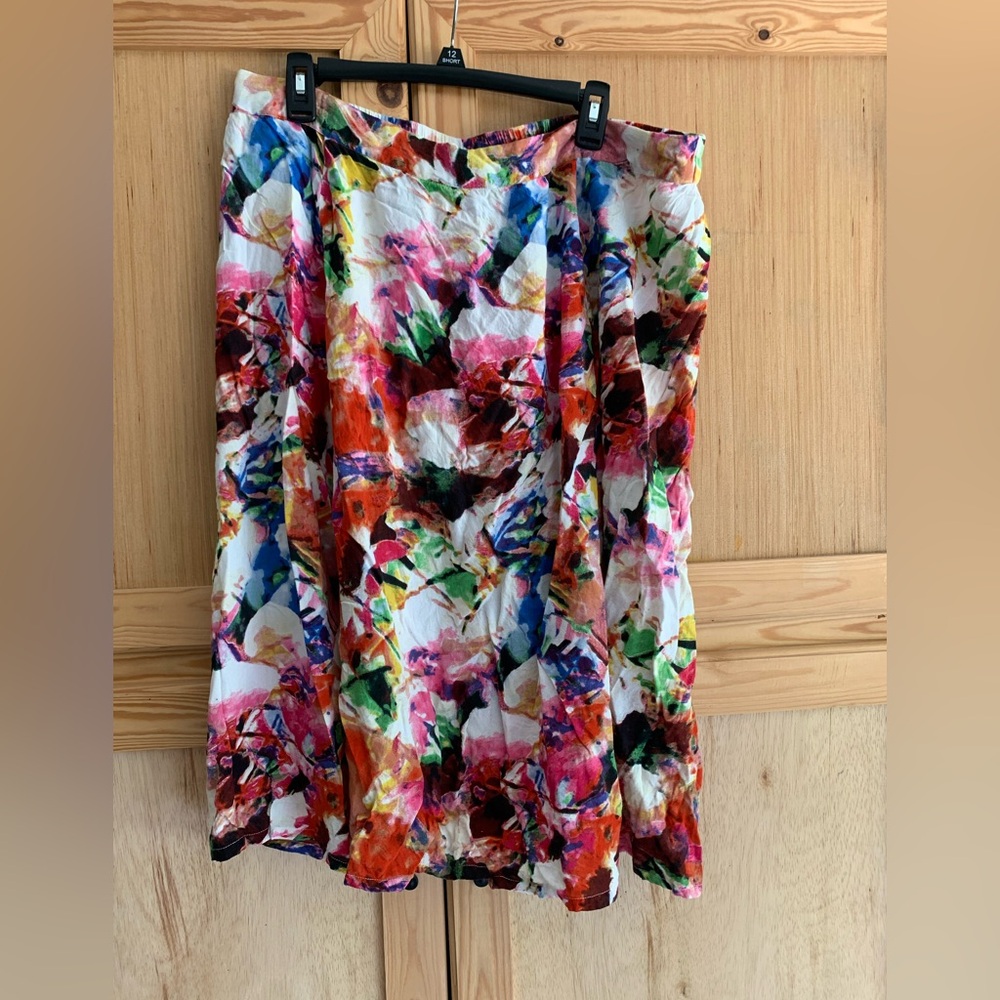 Boca bay Floral Multicolor Women's Skirt sz XXL